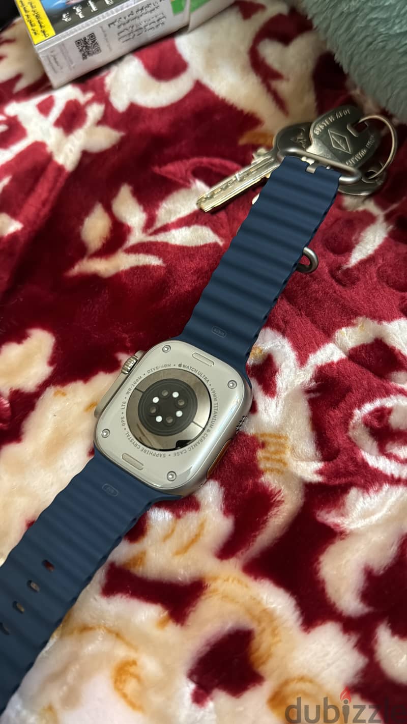 Apple watch ultra 2 49mm titanium blue ocean band 1