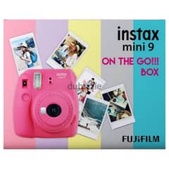 Instax Camera Mini 9 Flamingo Gift Box