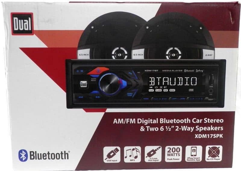 Dual by Jensen Bluetooth Car Stereo FM AUX MP3 وارد امريكا 0