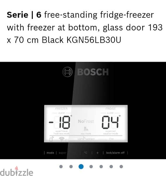 Bosch 505 liter, free standing bottom freezer fridge for sale 9
