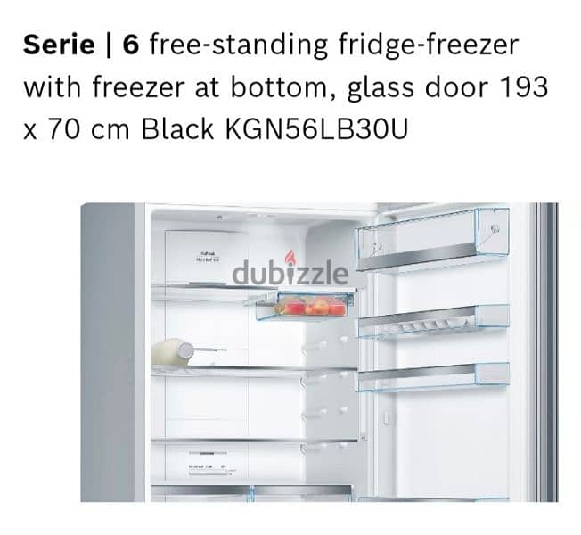 Bosch 505 liter, free standing bottom freezer fridge for sale 10
