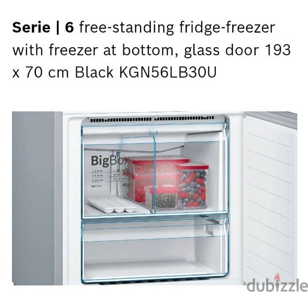 Bosch 505 liter, free standing bottom freezer fridge for sale 12