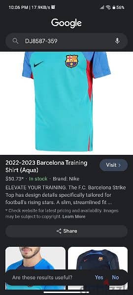 original Barcelona training shirt 2