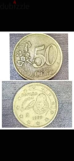 50 دولارًا سنتًا يورو

 إسبانيا

 

 1999