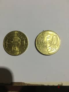 ٤ عملات ٥٠ سنت يورو 0