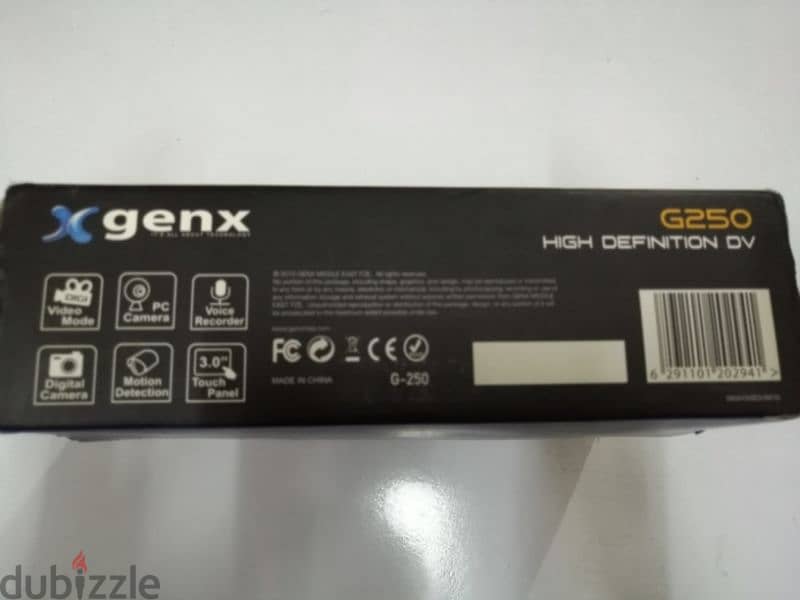 للبيع او التبديل، كاميرا genx G250 HIGH DEFINITION DV 2