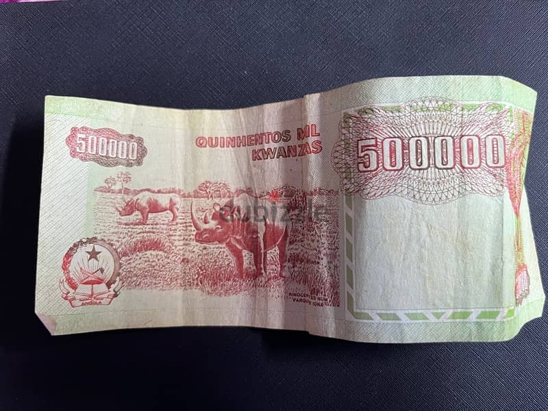500000 الف Angolan kwanza سنة 1991 1