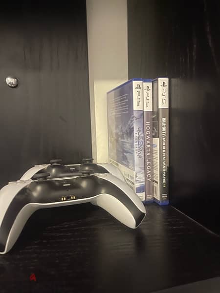 PS5 With 2 Controllers + 3 Games 4