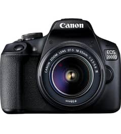 Canon EOS 2000D DSLR camera with EFS with 18-55mm III lens kit