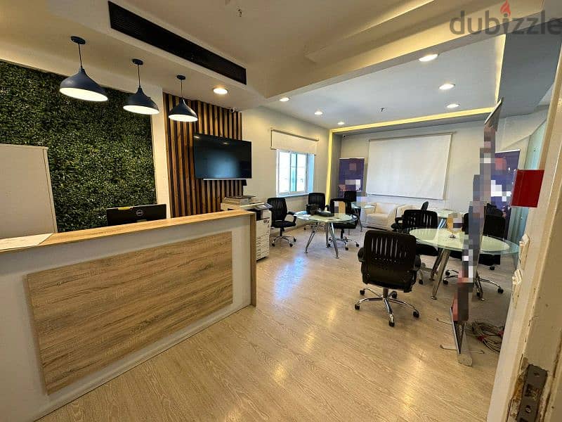 مكتب اداري للايجار 220م لشركة ع شارع التسعين التجمعOffice For Rent220M 0