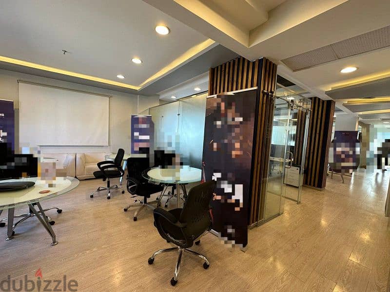 مكتب اداري للايجار 220م لشركة ع شارع التسعين التجمعOffice For Rent220M 6