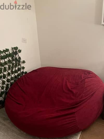 arika sac burgundy bean bag  بين باج