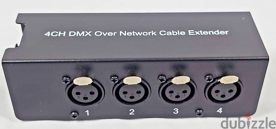 DMX over Network Cable Extender 4CH 3-Pin XLR Female to Ethercon 0