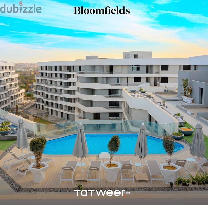 From Tatweer Misr, an apartment with immediate receipt in Bloomfields Mostakbal City Compound, installments over 6 years 0