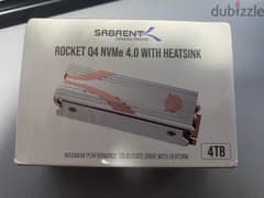 4TB Sabrent Rocket Q4 NVMe PCIe 4.0 M. 2 2280 Internal SSD w Heatsink 0