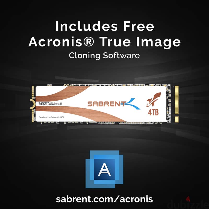 4TB Sabrent Rocket Q4 NVMe PCIe 4.0 M. 2 2280 Internal SSD w Heatsink 2