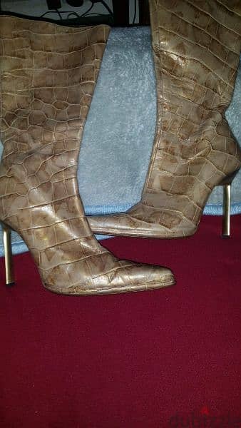 leather boots made in Italy, size 361/2 3