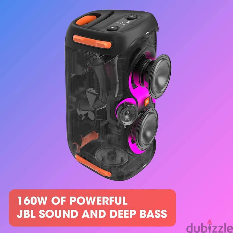 JBL Party Box 110 Portable Speaker | 160W Power + Travel Bag 2