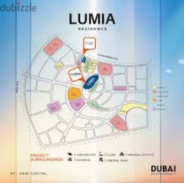 شقه 173 م في كمبوند لوميا العاصمه الاداريه ، lumia 5
