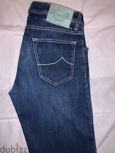 JACOB COHEN  Comfort Slim High Rise Contrast Stitch  32 Used Like New