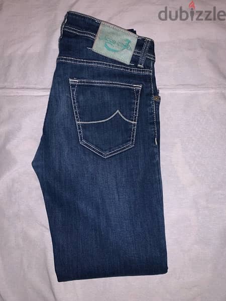 JACOB COHEN  Comfort Slim High Rise Contrast Stitch  32 Used Like New 5