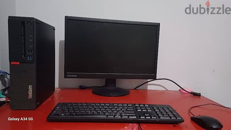 pc lenovo, 256 ssd hard , 8g ram, keyboard and mouse and computer tv 2