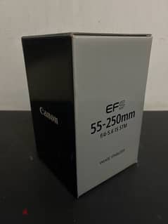 Canon EFS 55-250 mm f/4-5.6 IS STM lense