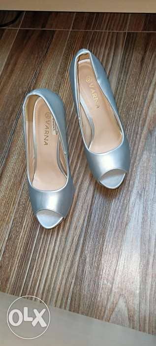 Silver shoes 1