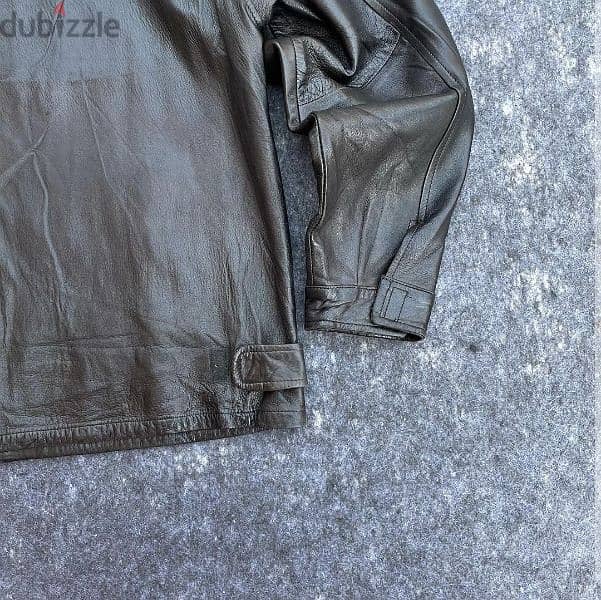 vintage genuine leather jacket. 3