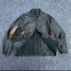 vintage genuine leather jacket.