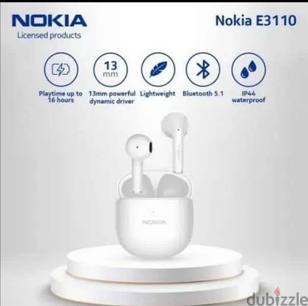 مستعمله شبه الجديدة Nokia earbuds E3110 0