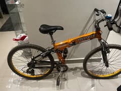 Hammer bicycle , Aluminum body folding with scock absorber and Shimano