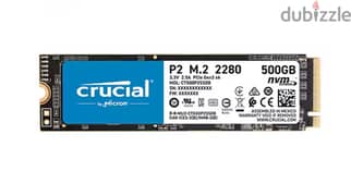 Crucial SSD Storage-500GB NVMe  M2 P2 0