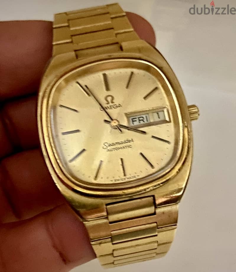Omega -Seamaster Day/Date Gold Plated 1020 caliber - 196.0200 لن تتكرر 3