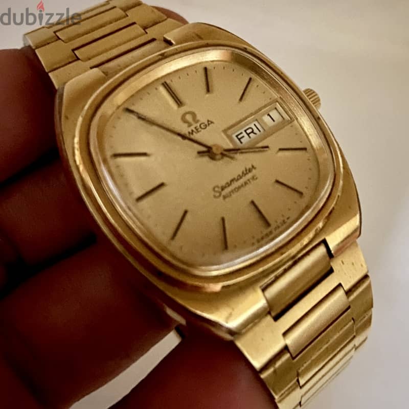 Omega -Seamaster Day/Date Gold Plated 1020 caliber - 196.0200 لن تتكرر 6