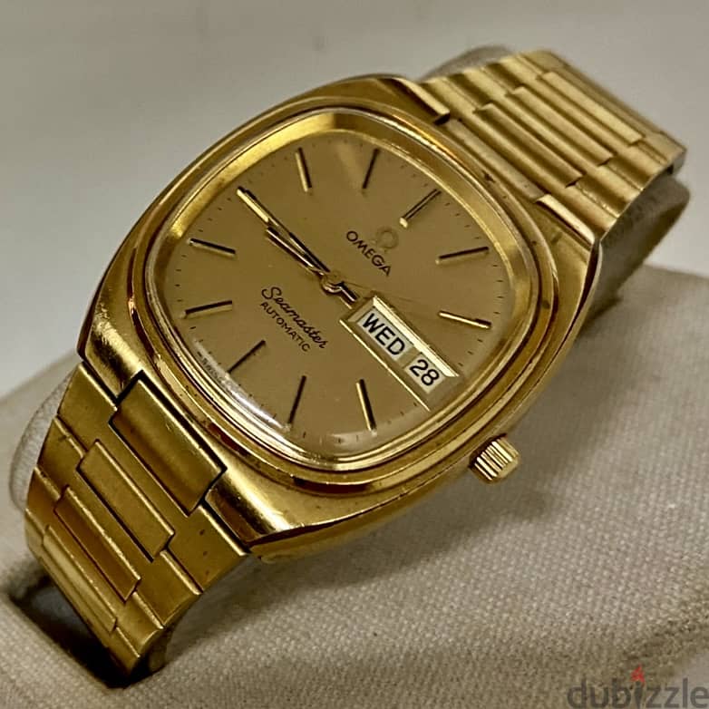Omega -Seamaster Day/Date Gold Plated 1020 caliber - 196.0200 لن تتكرر 17