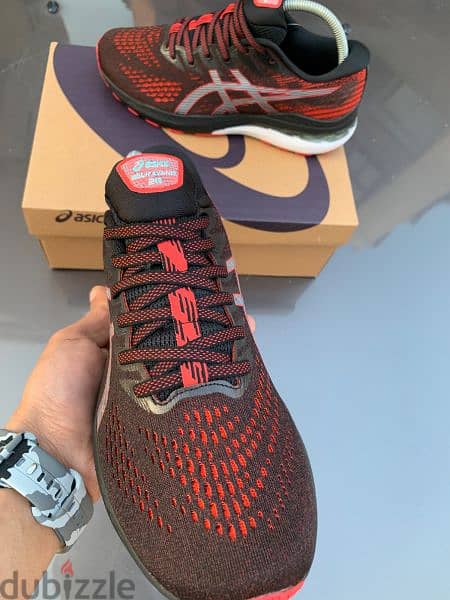 Asics Gel-Kayano 28 Black Electric Red 1