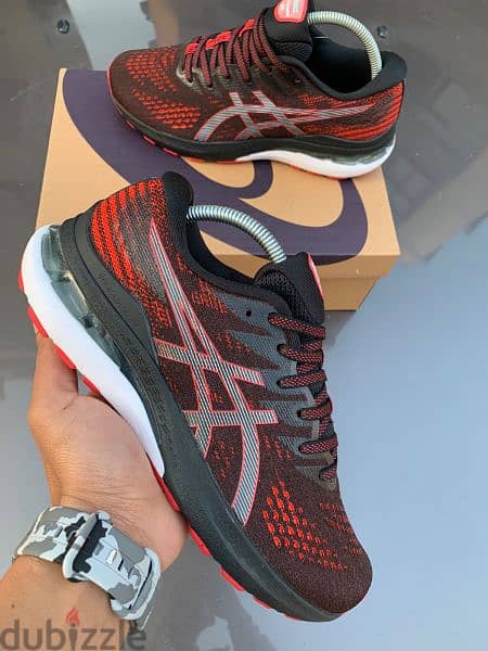 Asics Gel-Kayano 28 Black Electric Red 2