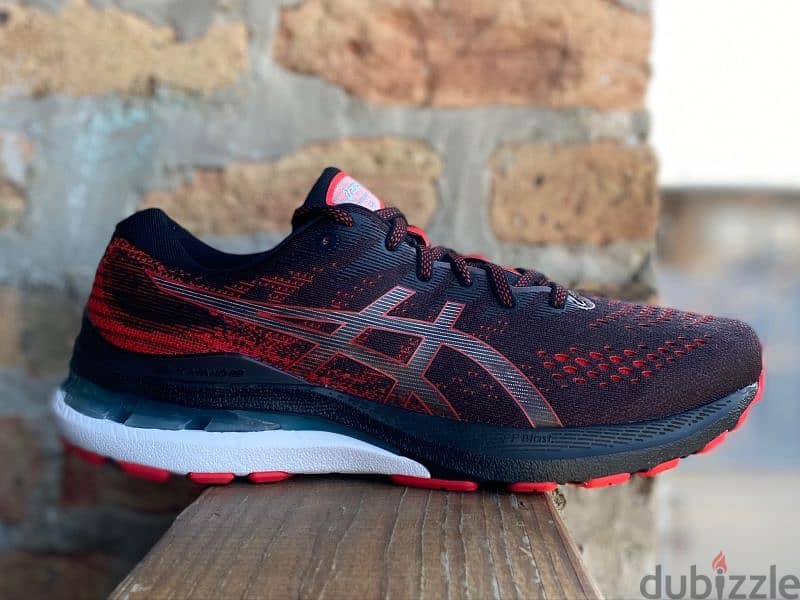 Asics Gel-Kayano 28 Black Electric Red 8