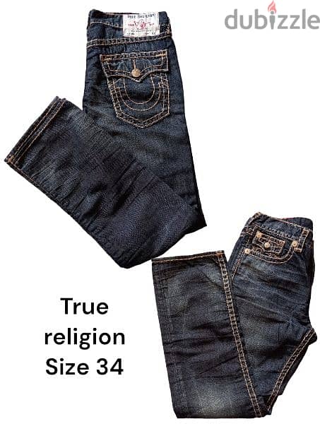 true religion & levis men trousers original 100% 2
