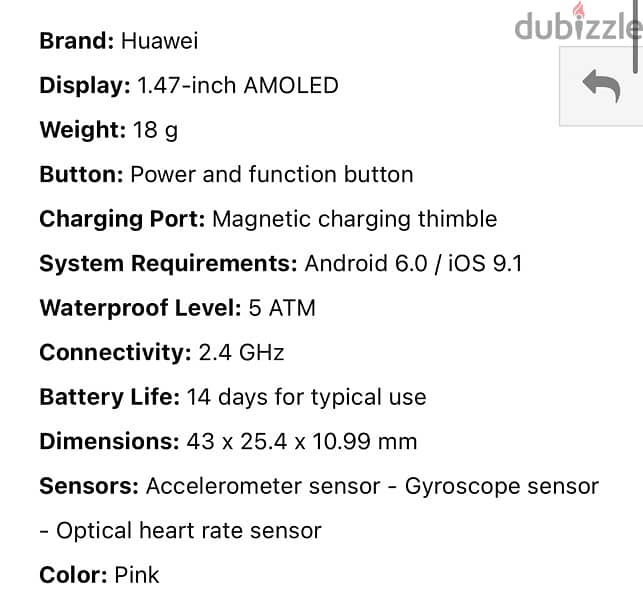 Huawei Band 6 pink 1
