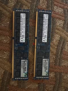 2 x 8 GB Ram DDR3 0