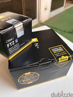 Nikon Z5 with Ftz ii adapter جديدة متبرشمة