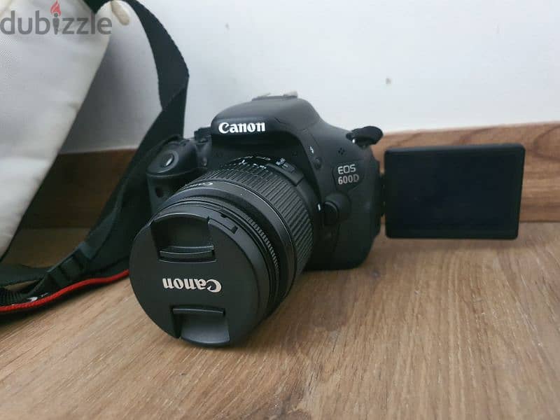 DSLR Canon EOS 600D used like new + 3 new lenses 1
