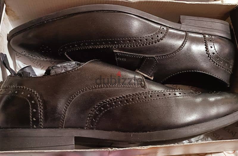 Invictus black classic shoes size 45 حذاء كلاسيك اسود مقاس ٤٥ 1
