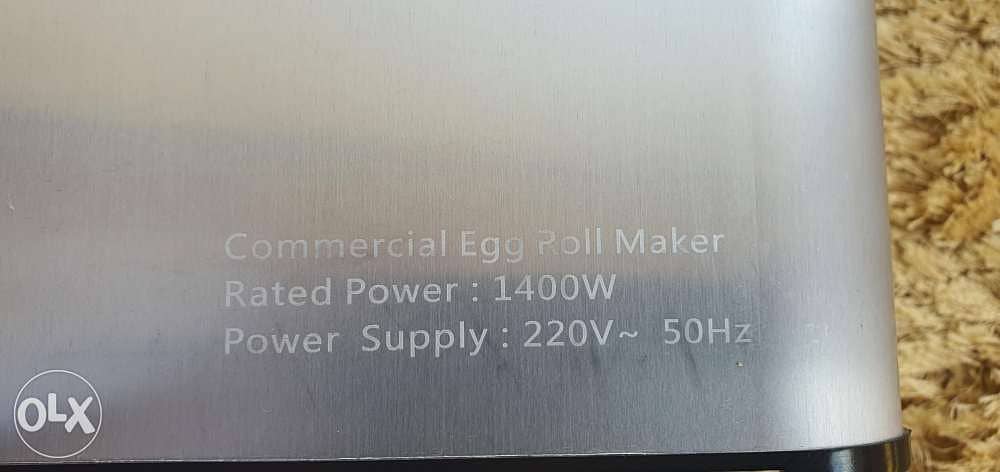 Egg roll maker. 6