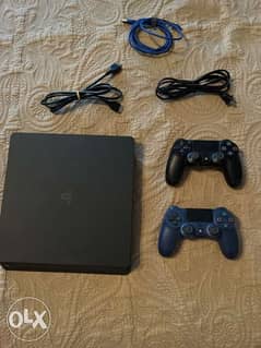 Ps4 slim sale 1tb two controllers