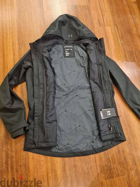 New, Underarmor storm Jacket 
XL, fits Large
Black 1
