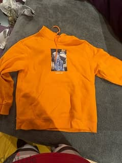 orange hoodie from h&m size L