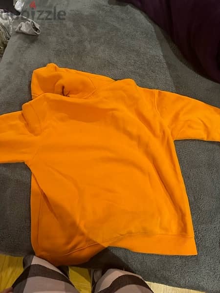 orange hoodie from h&m size L 1